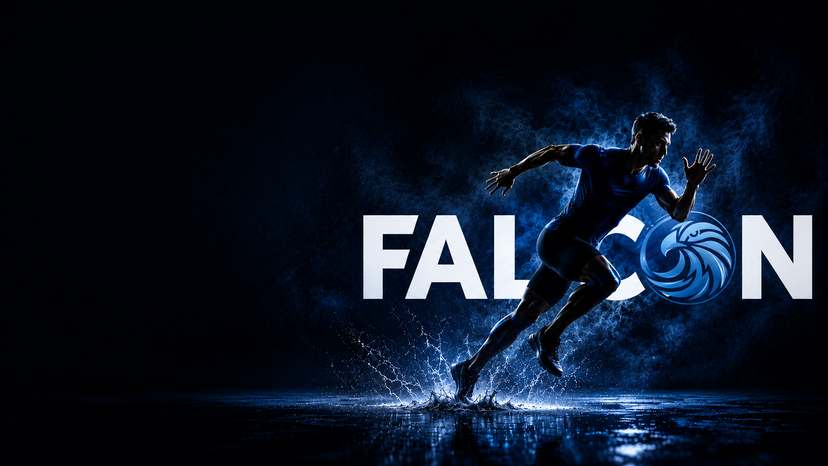 Falcon athlete in motion